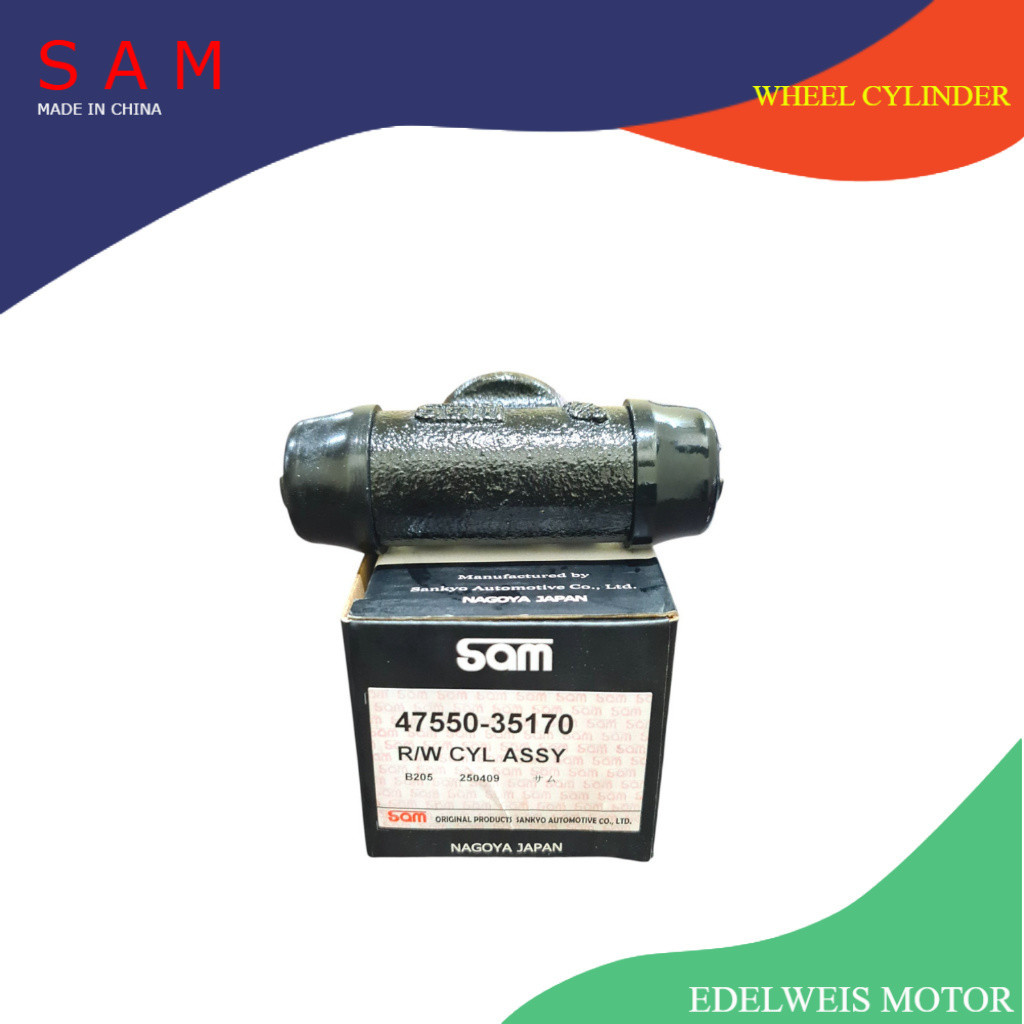 กระบอกล้อ Hilux Ln106 Ln166 Kdn165 Hzj75 1984-2001 Sam JAPAN กระบอกเบรคหลัง ORIGINAL