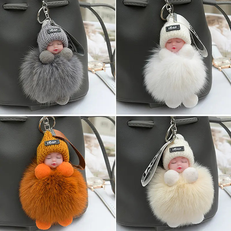 I34R 0.00 พวงกุญแจนอนหลับเด็ก, การออกแบบ Bawal, ตุ๊กตาตุ๊กตาน่ารัก, พวงกุญแจ