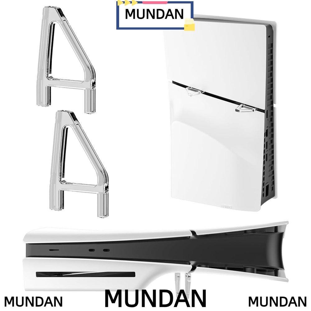 MUNDAN PS5 Slim Stand,ขาตั้งแนวนอนทรงสามเหลี่ยมโปร่งใส,อุปกรณ์เสริมUniversal Non-slip Gaming Console