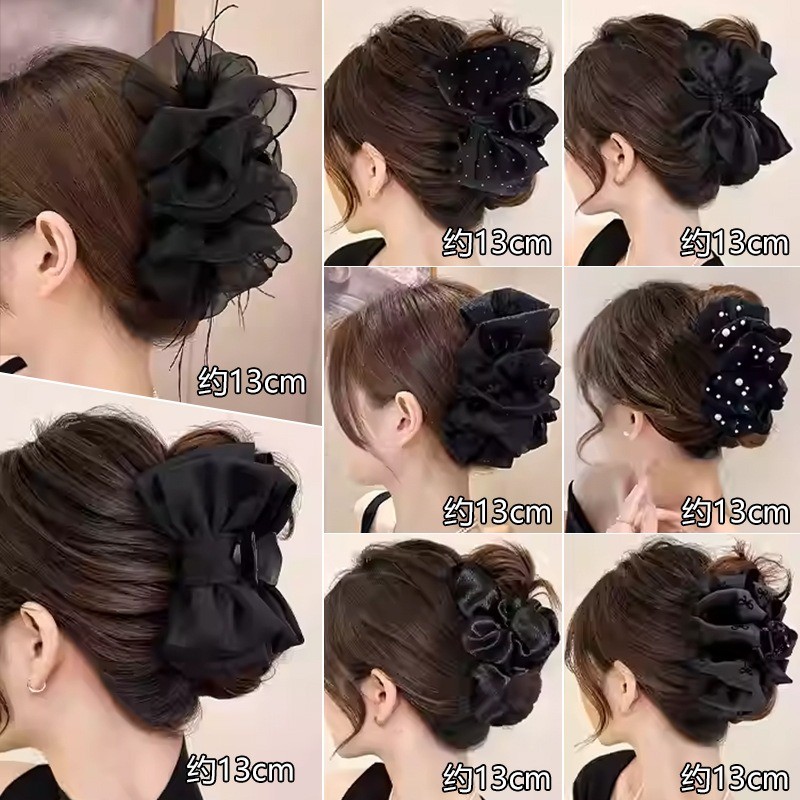 กิ๊บหนีบผมฉลาม สไตล์แฟชั่นเกาหลีสีดำ ขนาด13เซนติเมตร เพื่อคนที่ชอบความหรูหรา