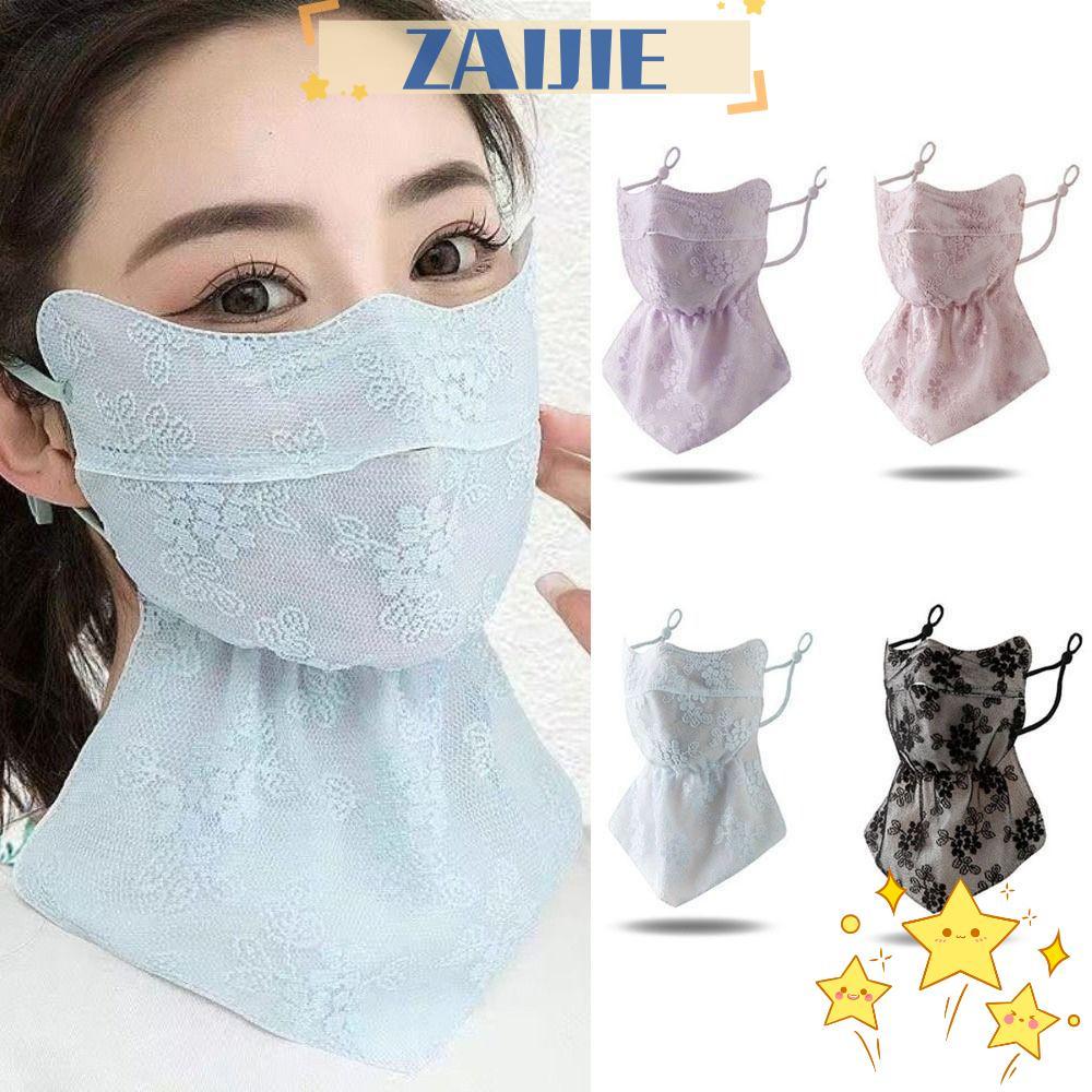 ผ้าพันคอกันแดด ZAJIE ระบายอากาศได้ดี กันยูวี แบบสายหู สำหรับการวิ่งและการใช้งานทั่วไป