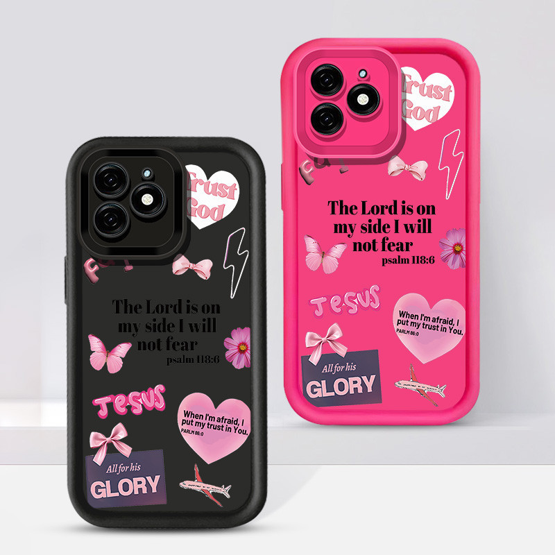 ป้าย Bowknot Heart เคสโทรศัพท์สําหรับ Infinix Smart 9 HD Tecno POP 9 Spark Go 1 Spark Go 2025 Protec
