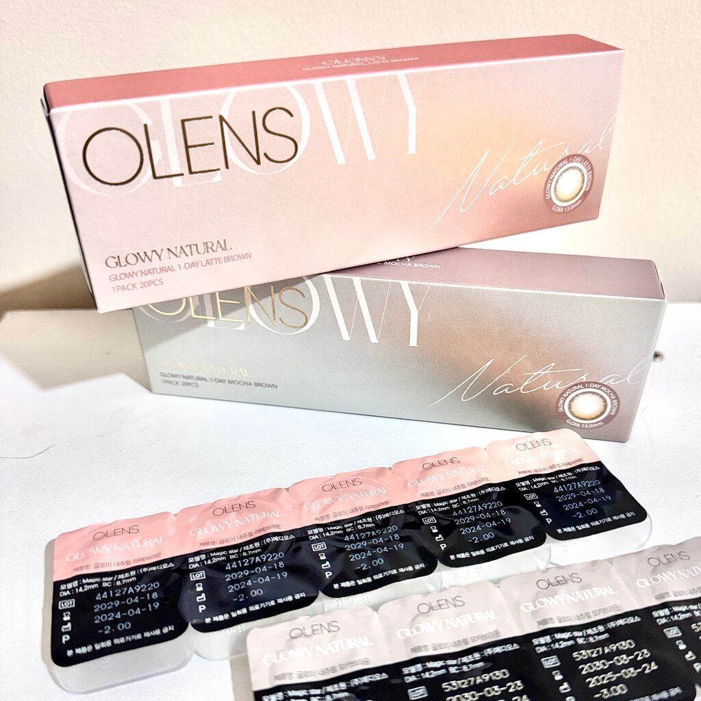 Olens รุ่น Glowy Natural 1 Day คอนแทคเลนส์รายวัน 10 คู่ nanalens