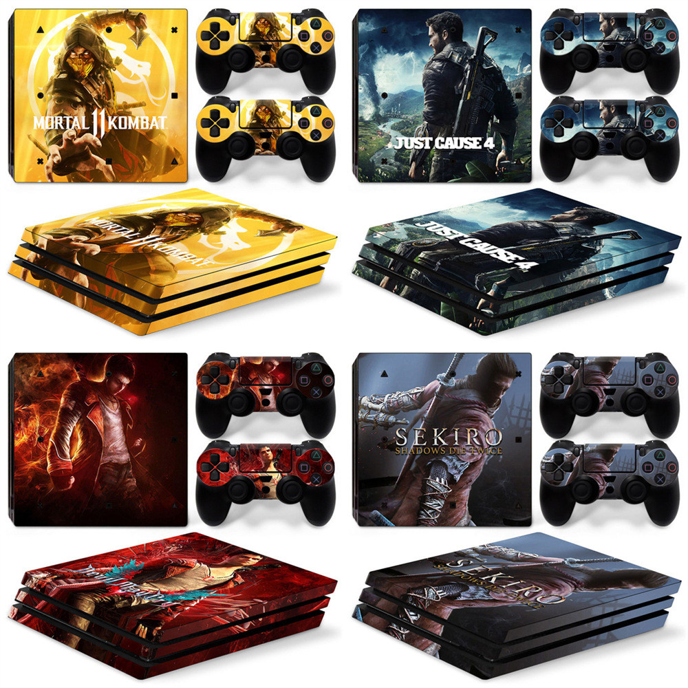 PS4 Pro เกมคอนโซลสติกเกอร์ sekiro mortal 11 katbat เกมตัวอักษรฟิล์ม 0416hw