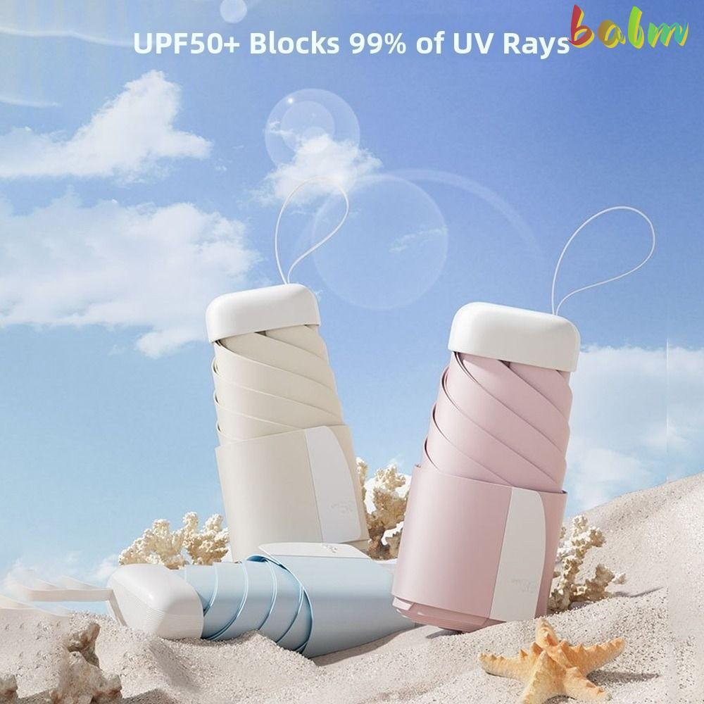 ร่มพับได้ง่าย พกพาสะดวก มีเข็มขัดกว้างแบน ใช้ได้ทั้งแดดและฝน BALM Pocket Sun Umbrella