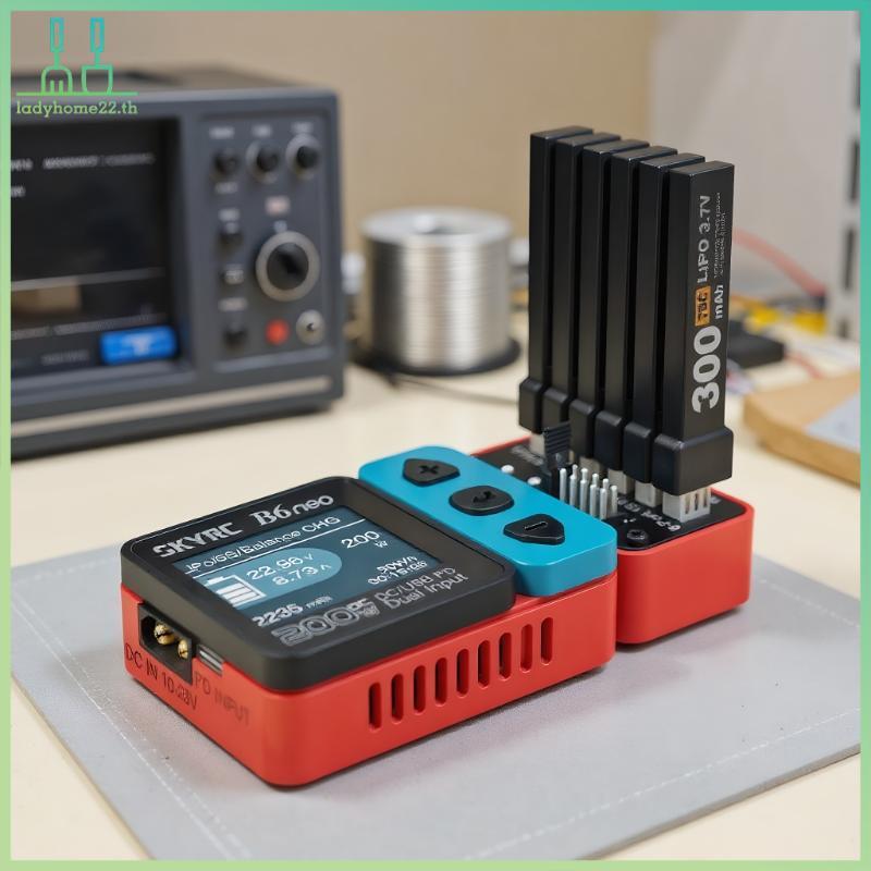 DOULADY 1 ชิ้น OSH 6-พอร์ต 1S แบตเตอรี่ชาร์จ Hub สําหรับ LiPo LiFe Li-ion LiHV สนับสนุน B6neo 2 B6ne