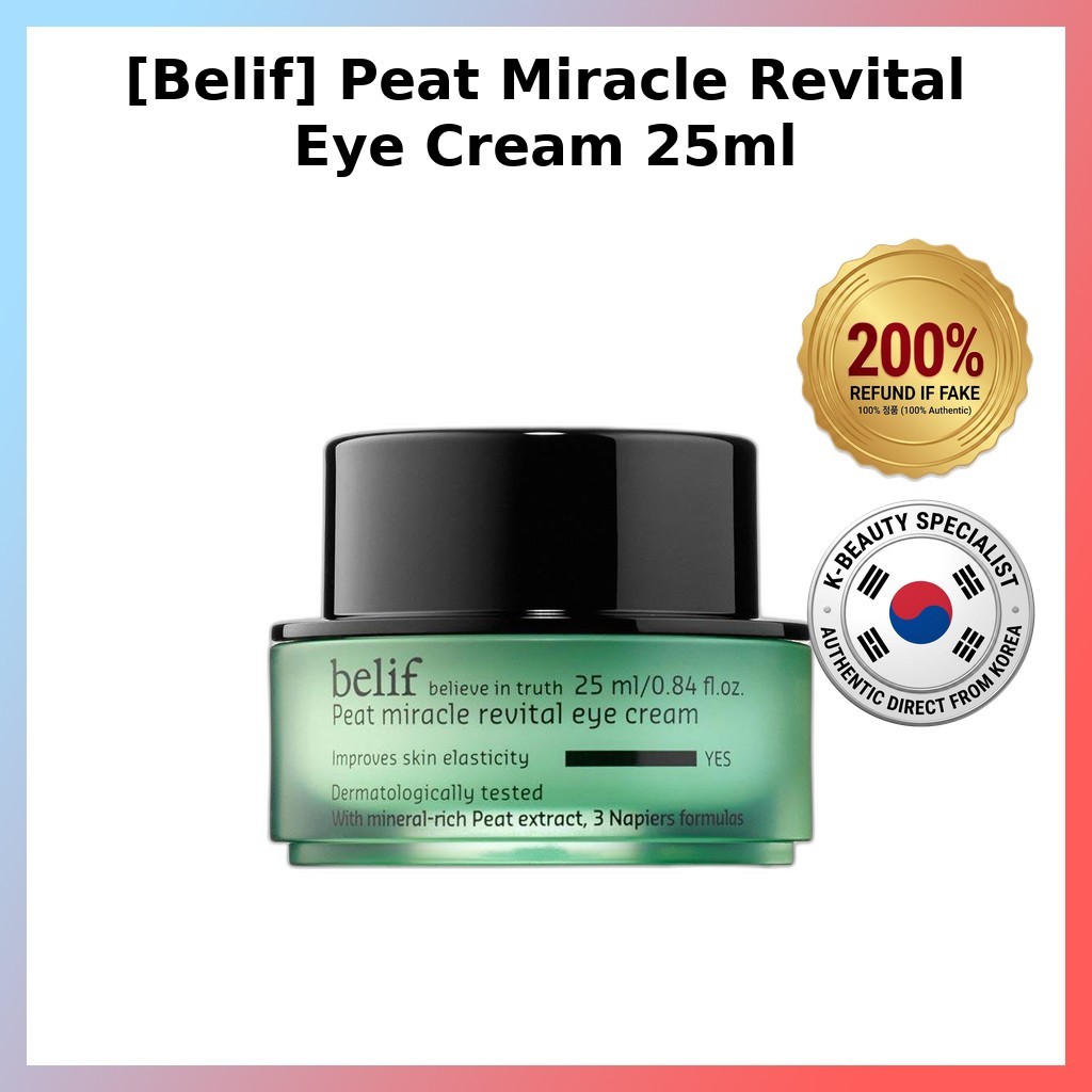 [Belif] Peat Miracle Revital Eye Cream 25ml / Korean Eye Cream / Revitalizing Formula / ของแท้ 100% 