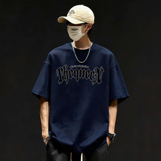 Basi💥เสื้อแฟชั่น เสื้อยืด oversize ผ้าฝ้าย100% แนวสตรีท ไม่ต้องรีดผ้า สวมใส่สบาย ผ้านิ่ม ลาย "ThequeeN”
