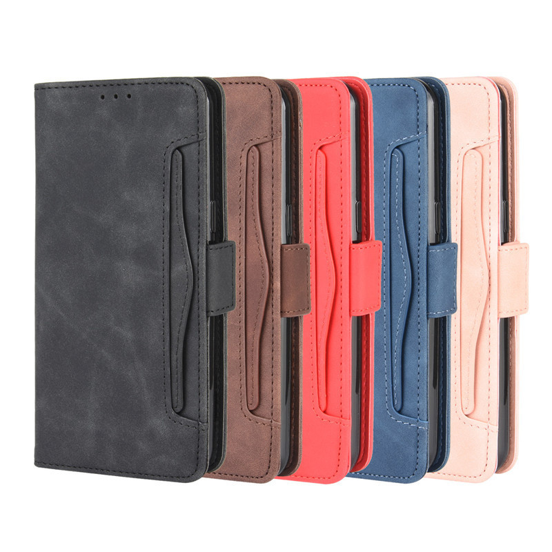 LG Q51 เคสโทรศัพท์ LG K51 โทรศัพท์ซองหนัง Multi-card Slot กระเป๋าสตางค์สไตล์ Flip เคสป้องกัน Q51 กัน