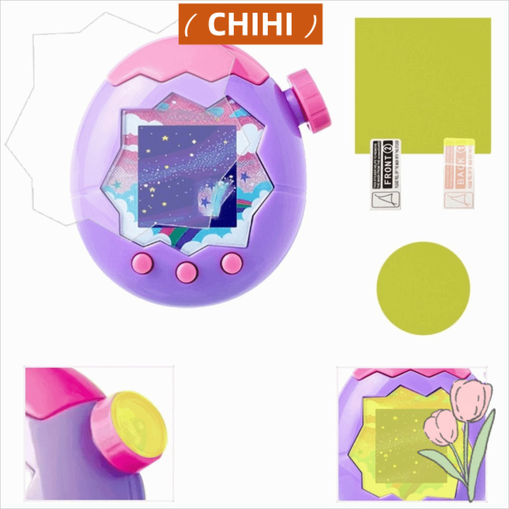CHIHI ฟิล์มกันรอยหน้าจอ 1/3 ชิ้น, ฝาครอบป้องกันแผงป้องกันรอยขีดข่วน HD แบบนุ่ม, ฟิล์มกันรอยหน้าจอสีเ