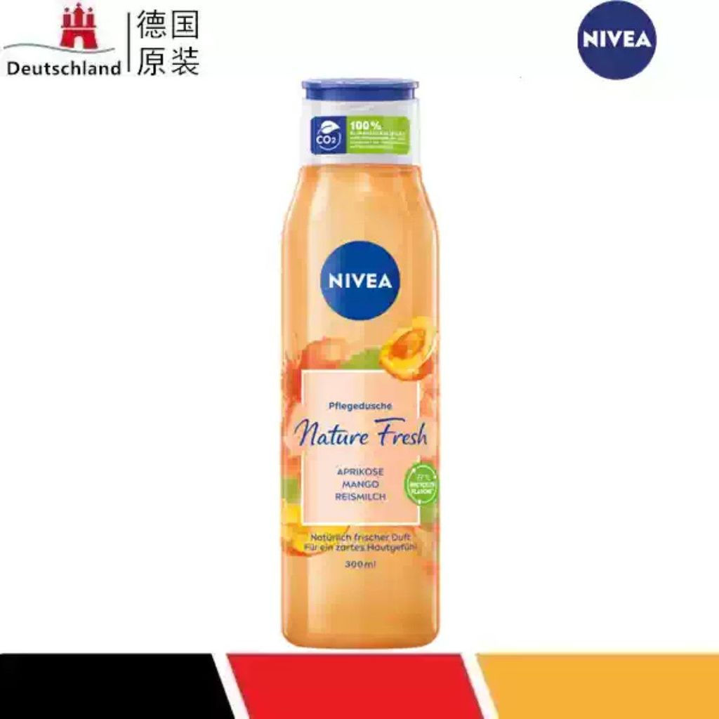 [ขายดี] Original NIVEA NIVEA Apricot and Mango Fragrance Nourishing Refreshing Skin Shower Gel 300ml