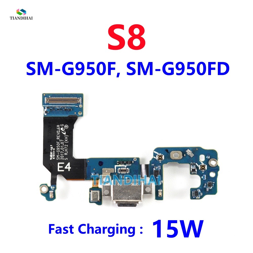 USB ชาร์จ Flex สําหรับ Samsung Galaxy S8 G950F G950FD พอร์ต Dock Charger ปลั๊กเชื่อมต่อบอร์ดเปลี่ยน 