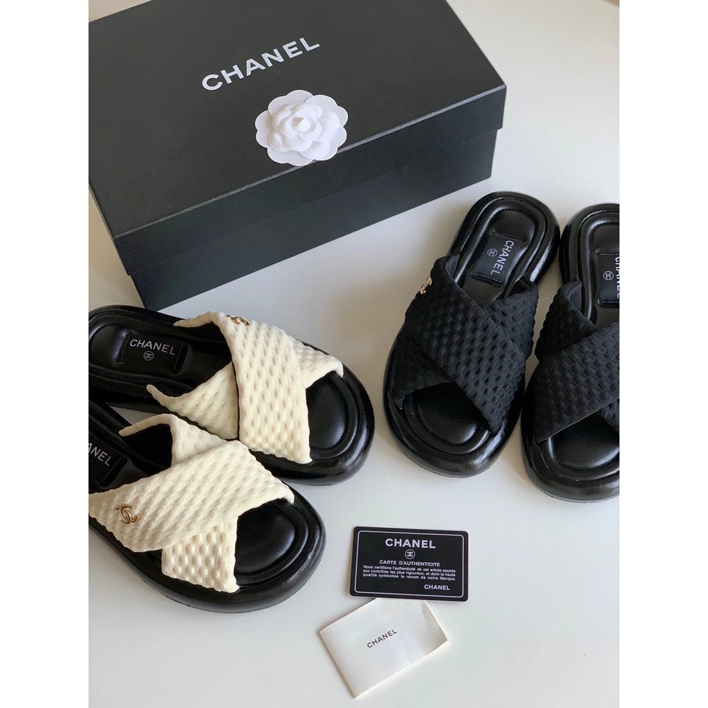 CHANEL CHANEL รองเท้าแตะไขว้ขายดี!