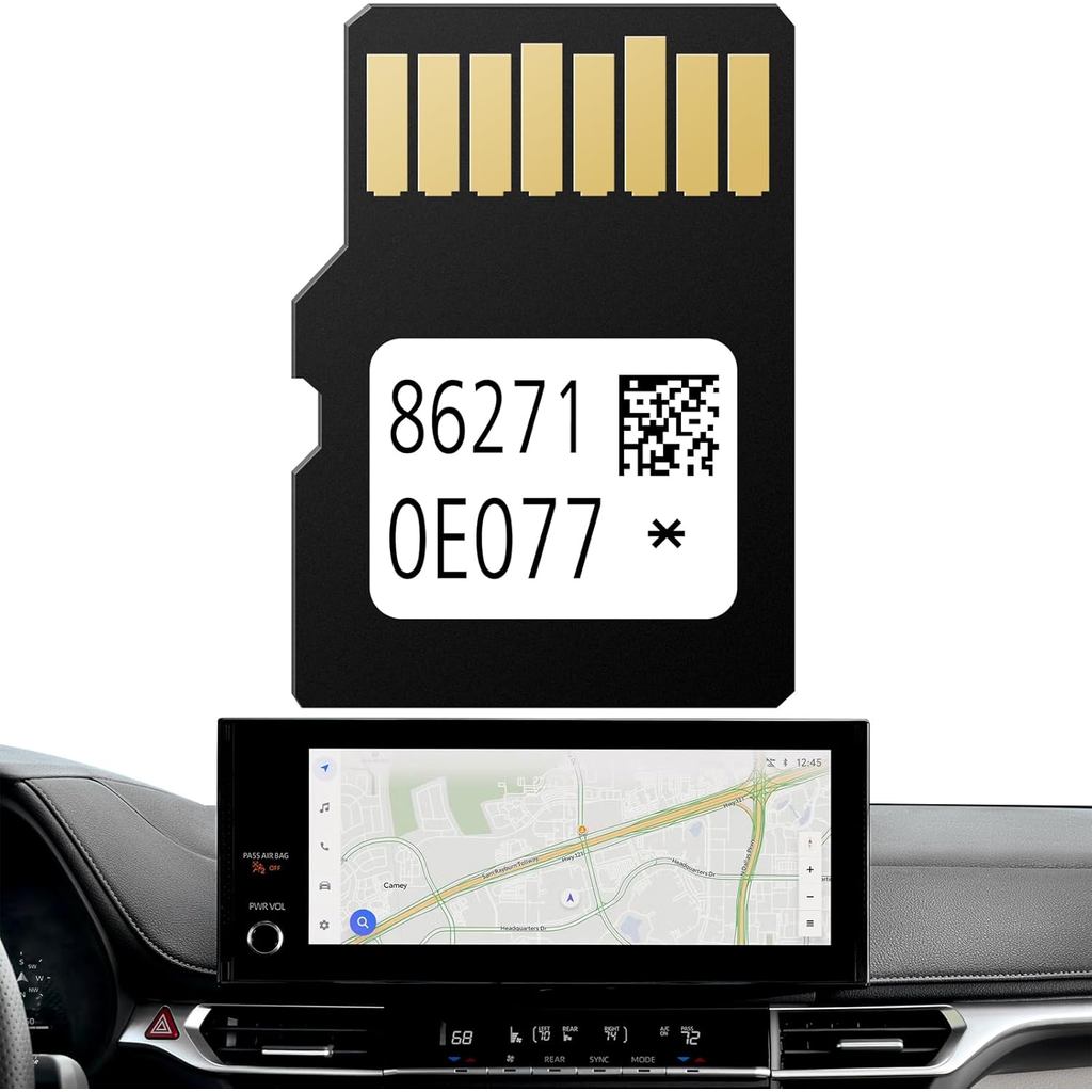 2025 นําทาง SD การ์ด Update แผนที่อุปกรณ์เสริม Micro SD การ์ด 8627-0E077 ใช้งานร่วมกับ Toyota 4Runne