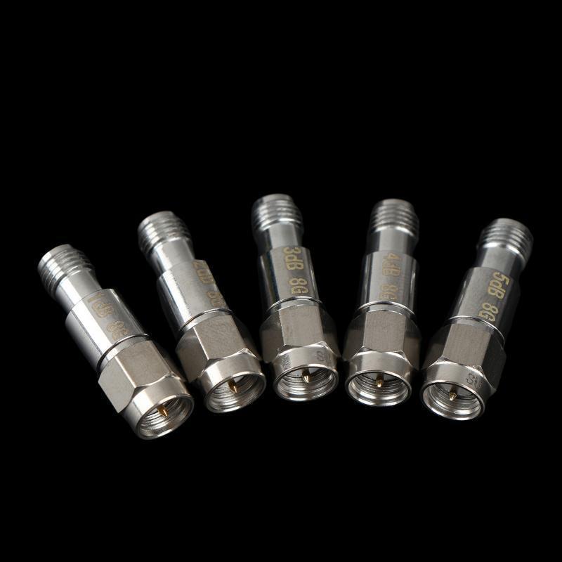 Kidatao DC8GHz SMA Coaxial Attenuator ประเภทคงที่ 2W Power 1dB 2dB 3dB 4dB 5dB สําหรับการทดสอบการสื่