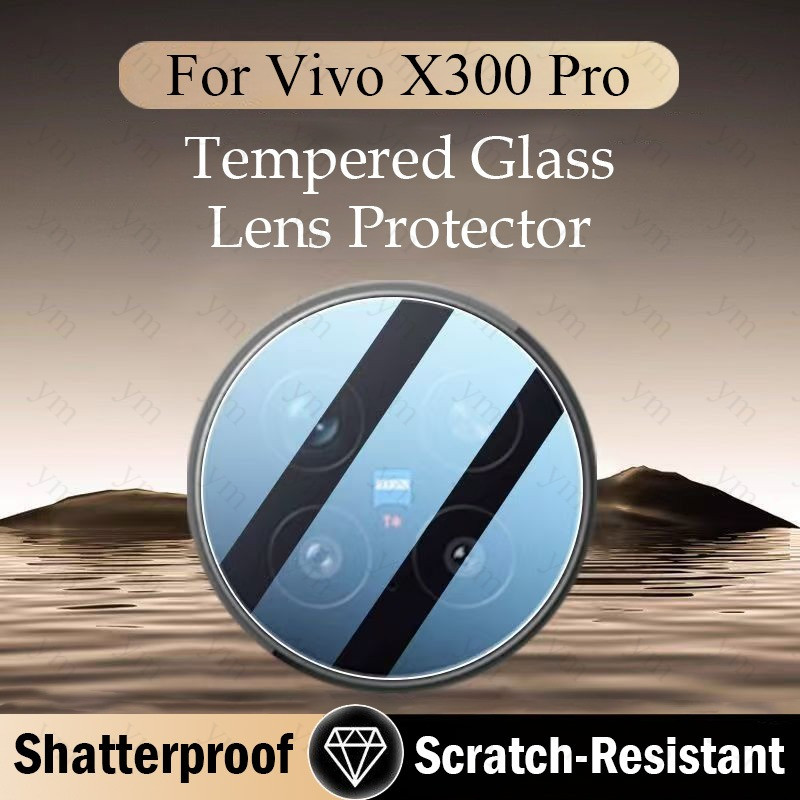 3 ชิ้น ฟิล์ม ฟิล์มกระจก Vivo X300 Pro ตัวป้องกันเลนส์กล้องฟิล์มด้านหลังเต็มรูปแบบป้องกันการระเบิดกระ