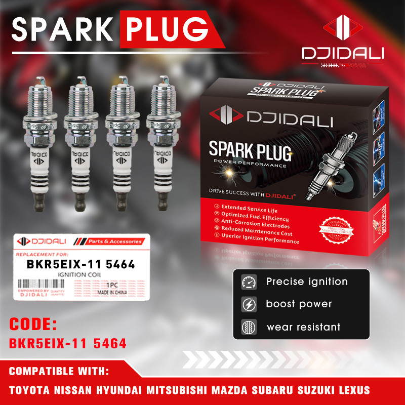 4 ชิ้น DJIDALI ยี่ห้อ Iridium Spark Plug สําหรับ SUZUKI Every Wagon Da17 Ertiga Jimny Swift Apv Alto Celerio Grand Vitara