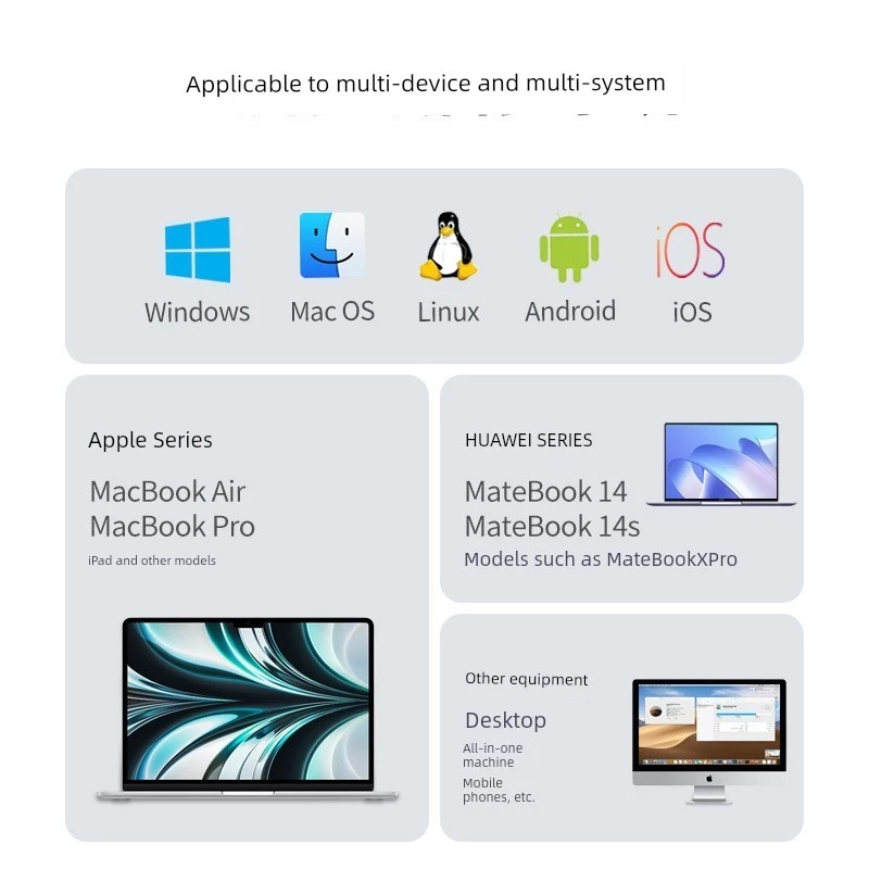 เมาส์ไร้สายสองโหมด Ugreen สำหรับ Mac Huawei thumbnail 4