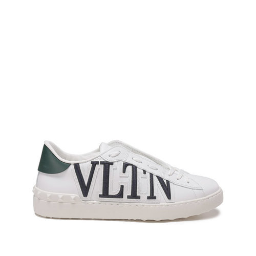 Valentino/Valentino Mens Leather Lace-Up Casual Sports Shoes รองเท้าผ้าใบรองเท้าสีขาว 1Y2S0830 BAA