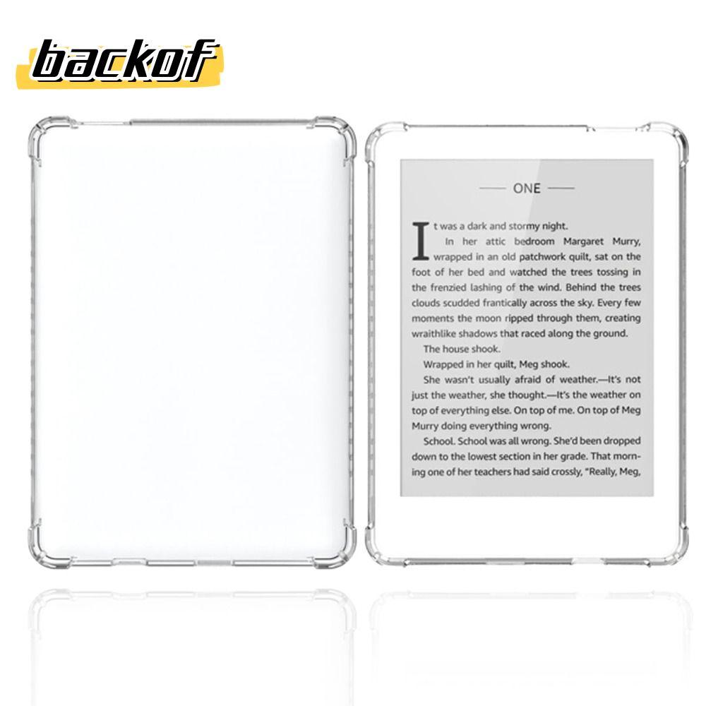 BACKOF E-Reader ขนาด 6 นิ้ว, ฝาครอบป้องกันป้องกันการตกกันกระแทก, เคสใสด้านหลัง TPU ที่ทนต่อการสึกหรอ