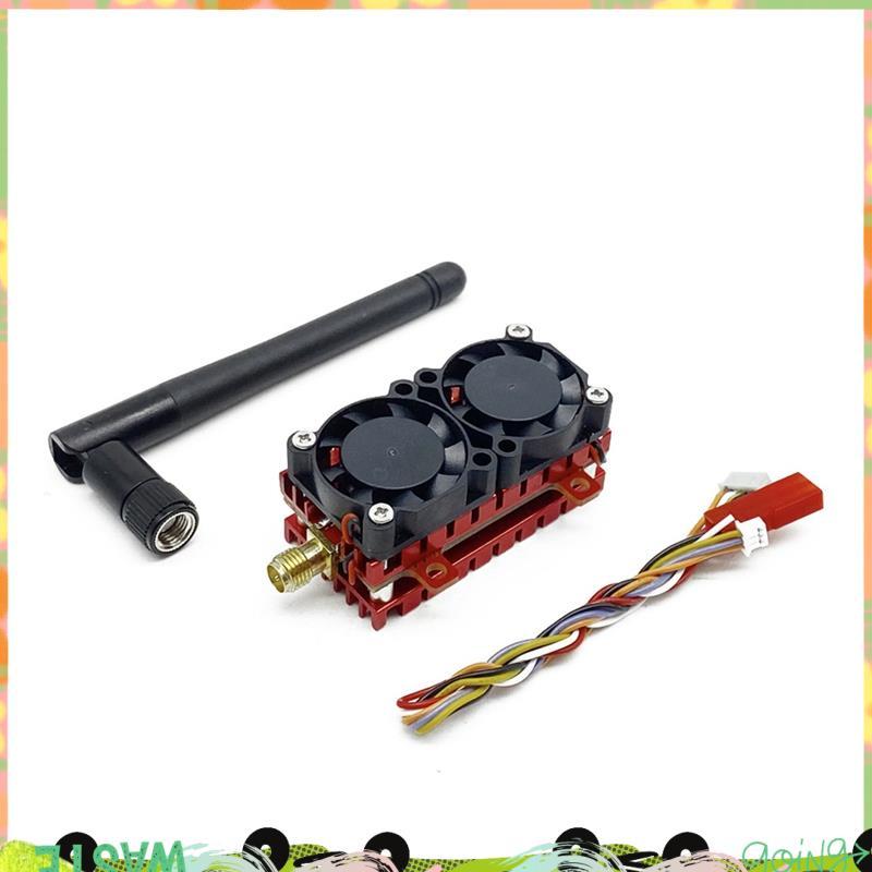 5W 5.8G VTX 5000mW 48CH เครื่องส่งสัญญาณวิดีโอ FPV พร้อมพัดลมระบายความร้อน 2S-6S สําหรับ FPV ยาว RC 