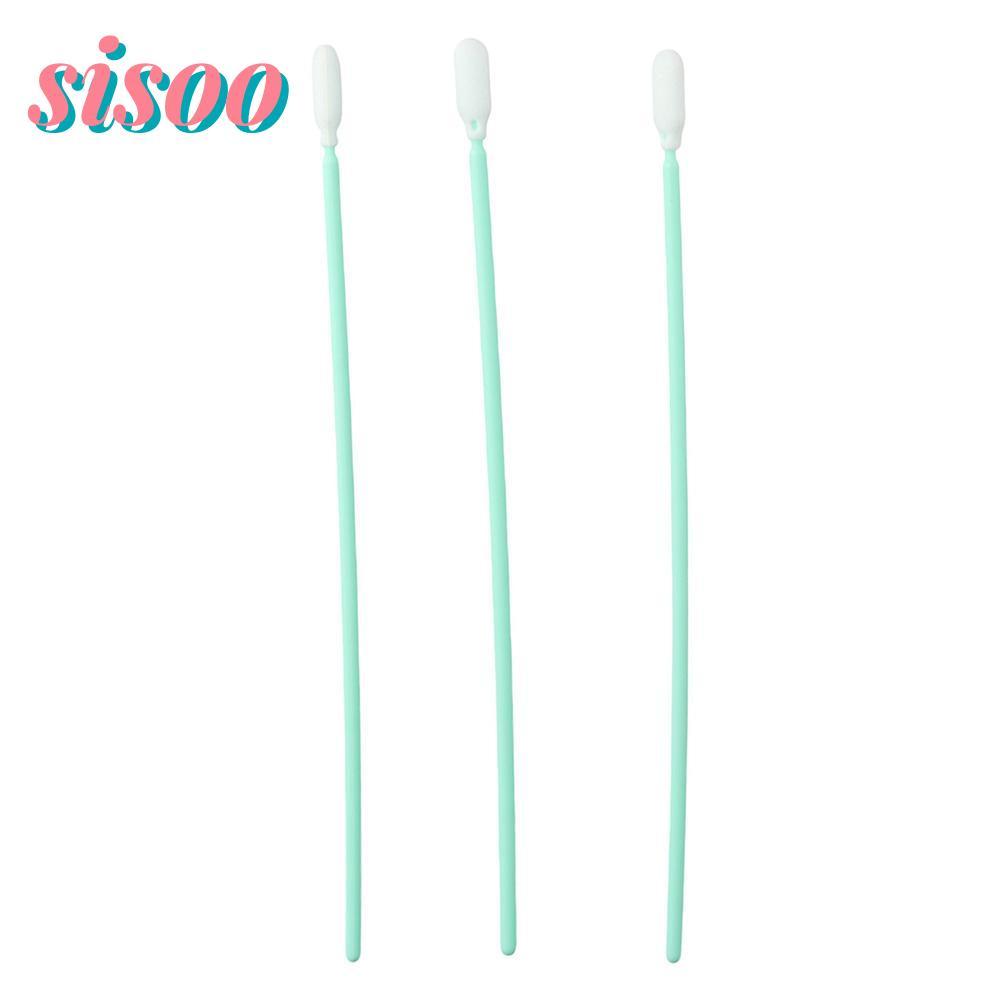 SIO 100 ชิ้นทําความสะอาด Swab Kit, 16 ซม.สีเขียวโฟม Swabs, แบบพกพา 6.3 เช็ด Swab Inkjet Printer