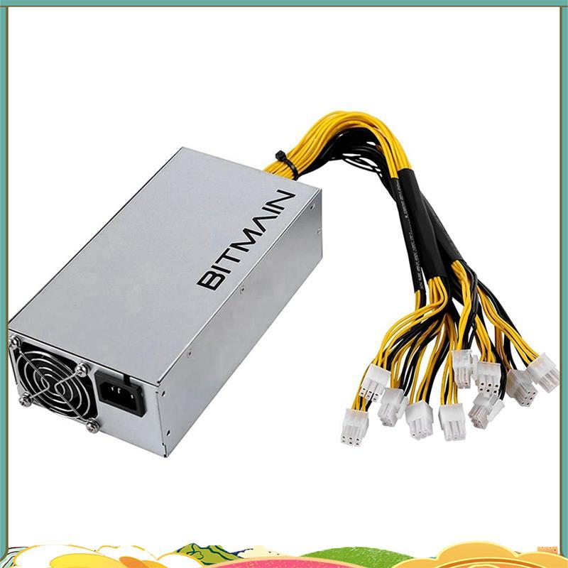 APW7 1800W PSU Bitmain Mining Power Supply สําหรับ Bitmain S9/L3 +/A6/A7/R4/S7/E9 พร้อม 10X PCI-E 6P