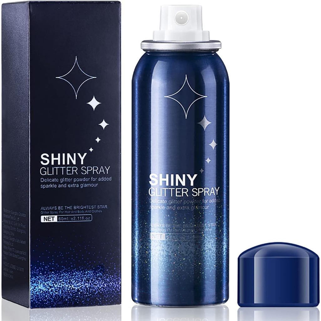 Body Glitter Spray,Perfect Music Festival Rave Stage Sparkly Shiny Glitter Spray สําหรับผมและร่างกาย