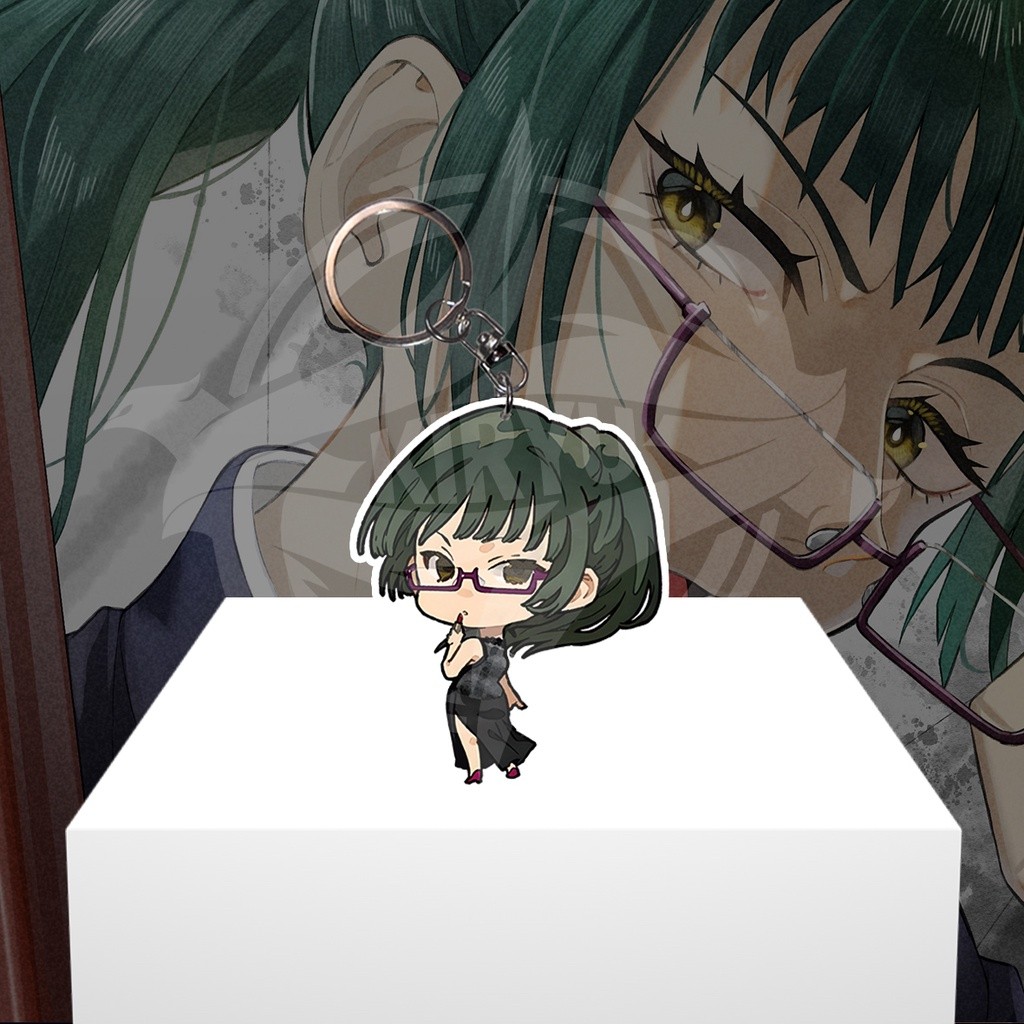 Jujutsu Kaisen Maki Gojo Yuji Sukuna พวงกุญแจอุปกรณ์ตกแต่ง chibi น่ารัก 26