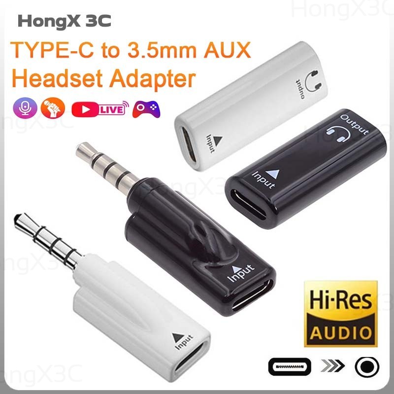 USB-C หญิง 3.5 มม.หญิง/ชาย AUX อะแดปเตอร์เสียง 16bit/48KHz DAC Decode ลําโพง/ชุดหูฟังสายแปลง CD Player Connector เข้ากันได้อย่างกว้าง