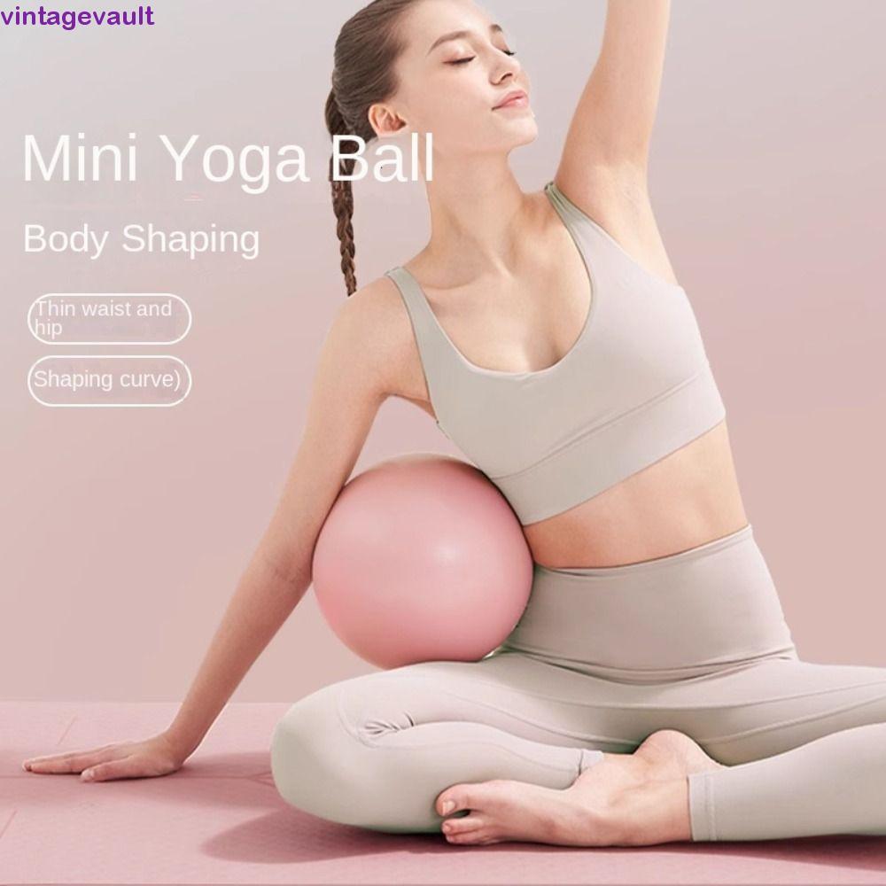 VINTAGEVAULT Pilates Ball, Anti Burst 25 ซม.โยคะ Ball, การออกกําลังกายป้องกันการระเบิดหนาลื่น PVC Fi