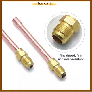[hushcorgi] 45 องศา SAE 1/4 "3/8" 1/2/8" 3/4" Flare Connector ท่อทองแดงทองเหลืองข้อต่อสําหรับเครื่องปรับอากาศเครื่องใช้ในครัวเรือนอุปกรณ์สต็อกใหม่