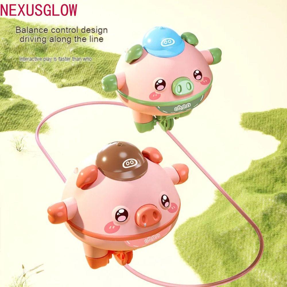 NEXUSGLOW Unicycle Electric Toy, Tightrope Walking Pig Tumbler Balance Pig, Tightrope Walking Unicyc
