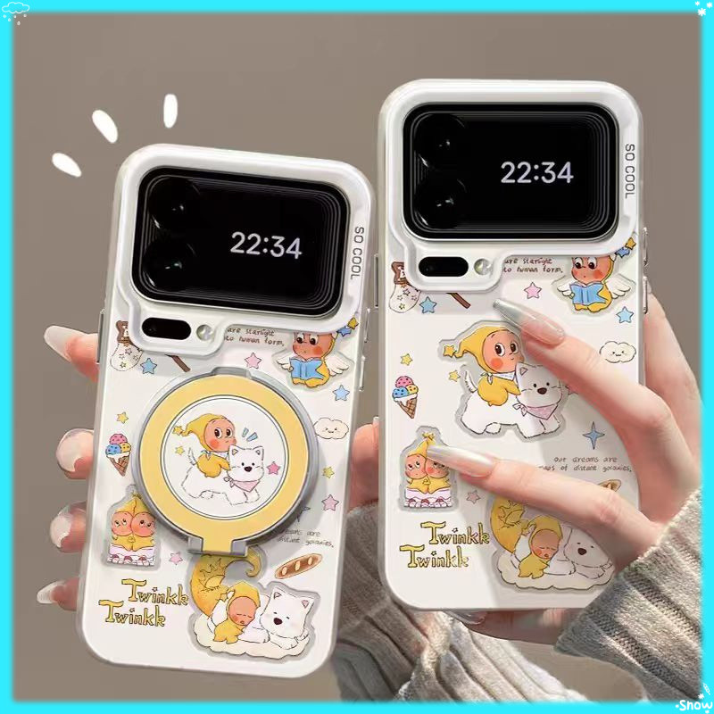 Star Puppy Xiaomi 17Pro/15 Pro/15S Pro เคสโทรศัพท์ Xiaomi 17 ProMax/15 Ultra น่ารักการ์ตูนหมุนวงเล็บ