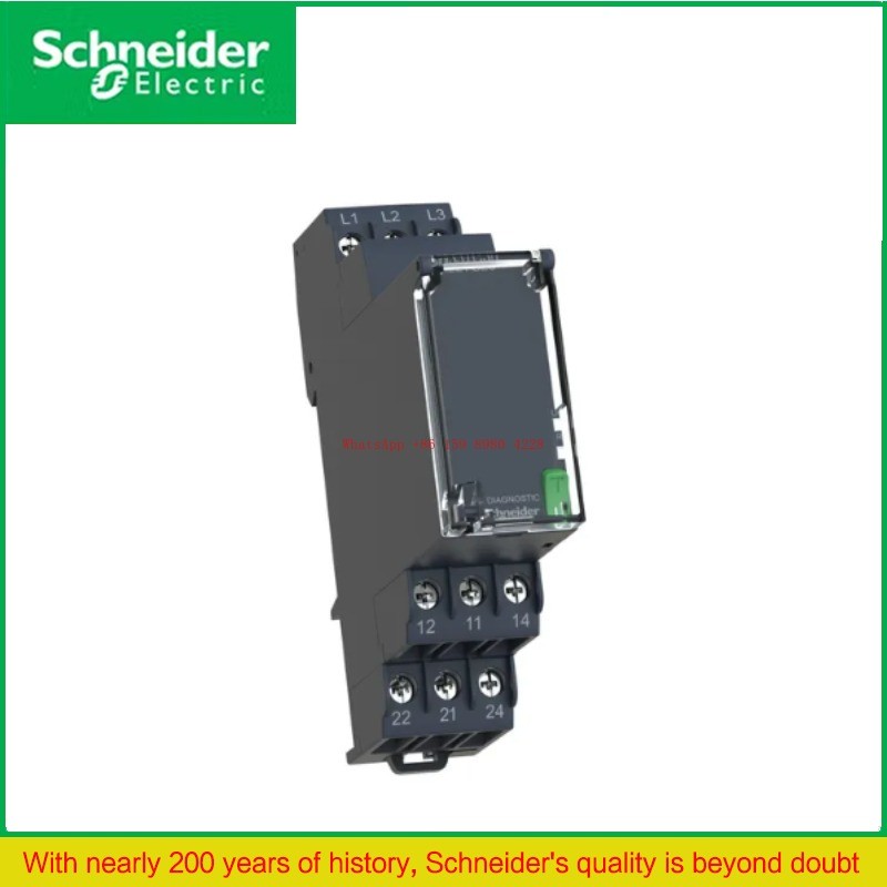 การตรวจสอบสามเฟสและควบคุมรีเลย์ 8A 208-480VAC 2CO วัดแบบแยกส่วนและรีเลย์ควบคุม RM22TG20 การตรวจสอบคว