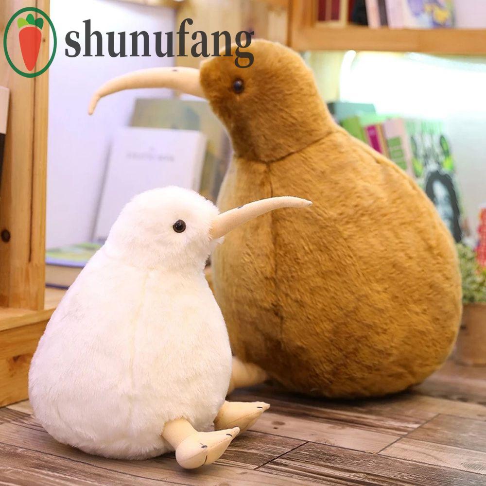 UNUF Kiwi Bird ของเล่นตุ๊กตาน่ารักตกแต่งบ้านหมอนการ์ตูนคริสต์มาสเหมือนจริง Kiwi Bird ของเล่นเด็ก Zea
