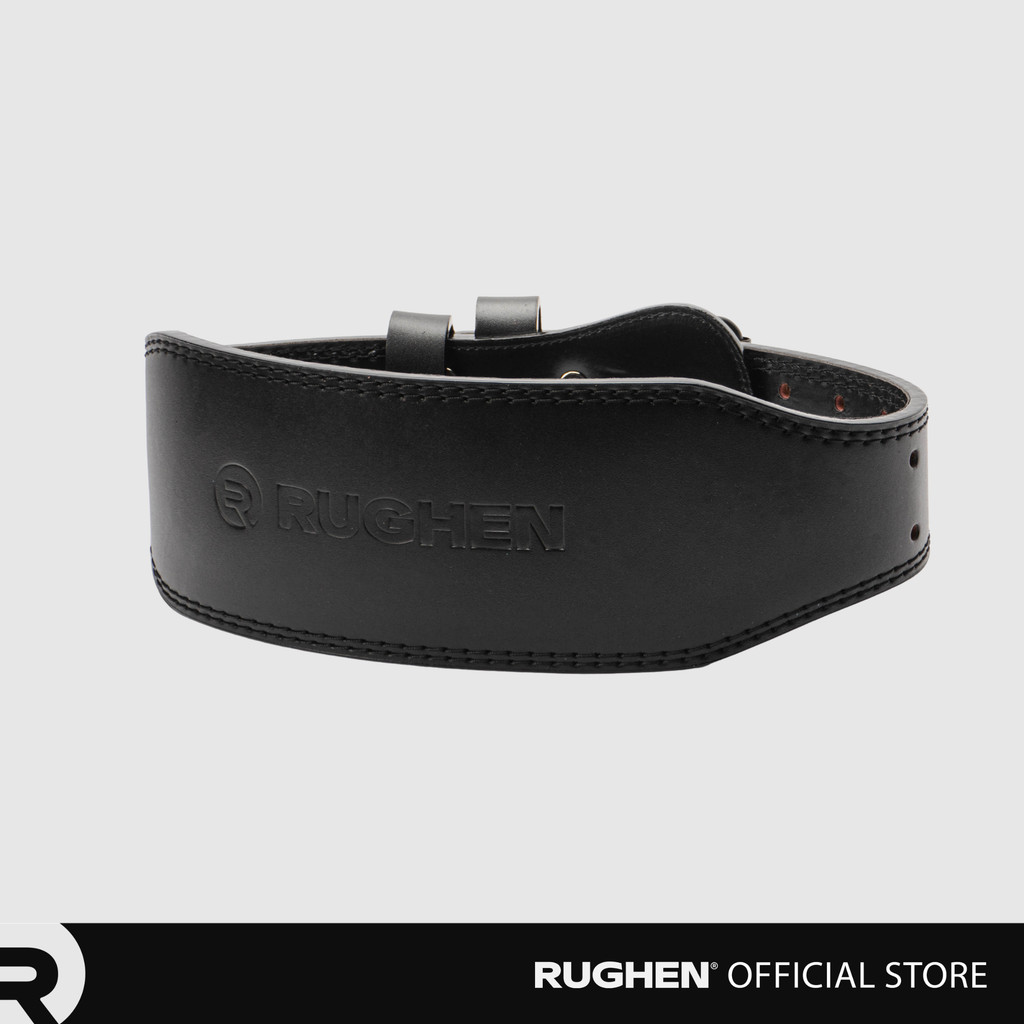 Rughen เข็มขัดยกน้ําหนักพร้อม Padding Gym Fitness Belt 7mm
