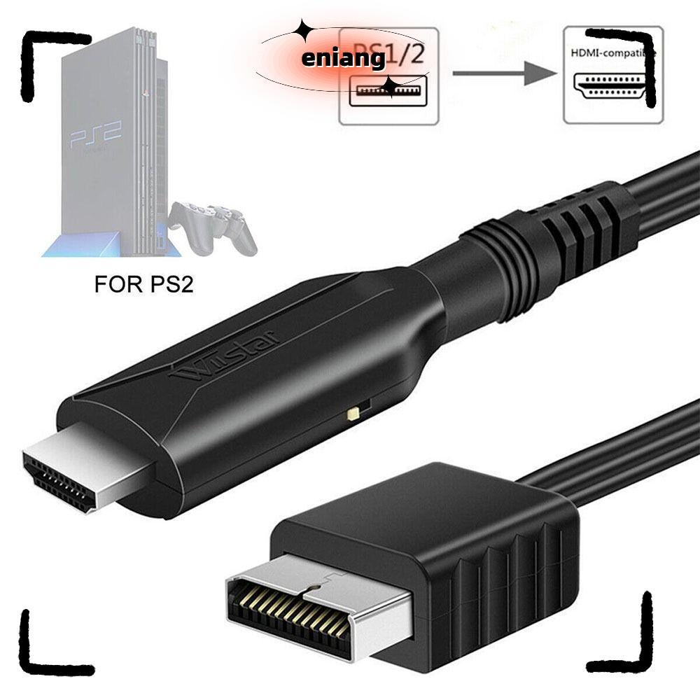 ENIANG สายแปลงวิดีโอเสียง PC HDTV สาย HDMI ตัวแปลง HD PS2/PS1 ถึง HDMI