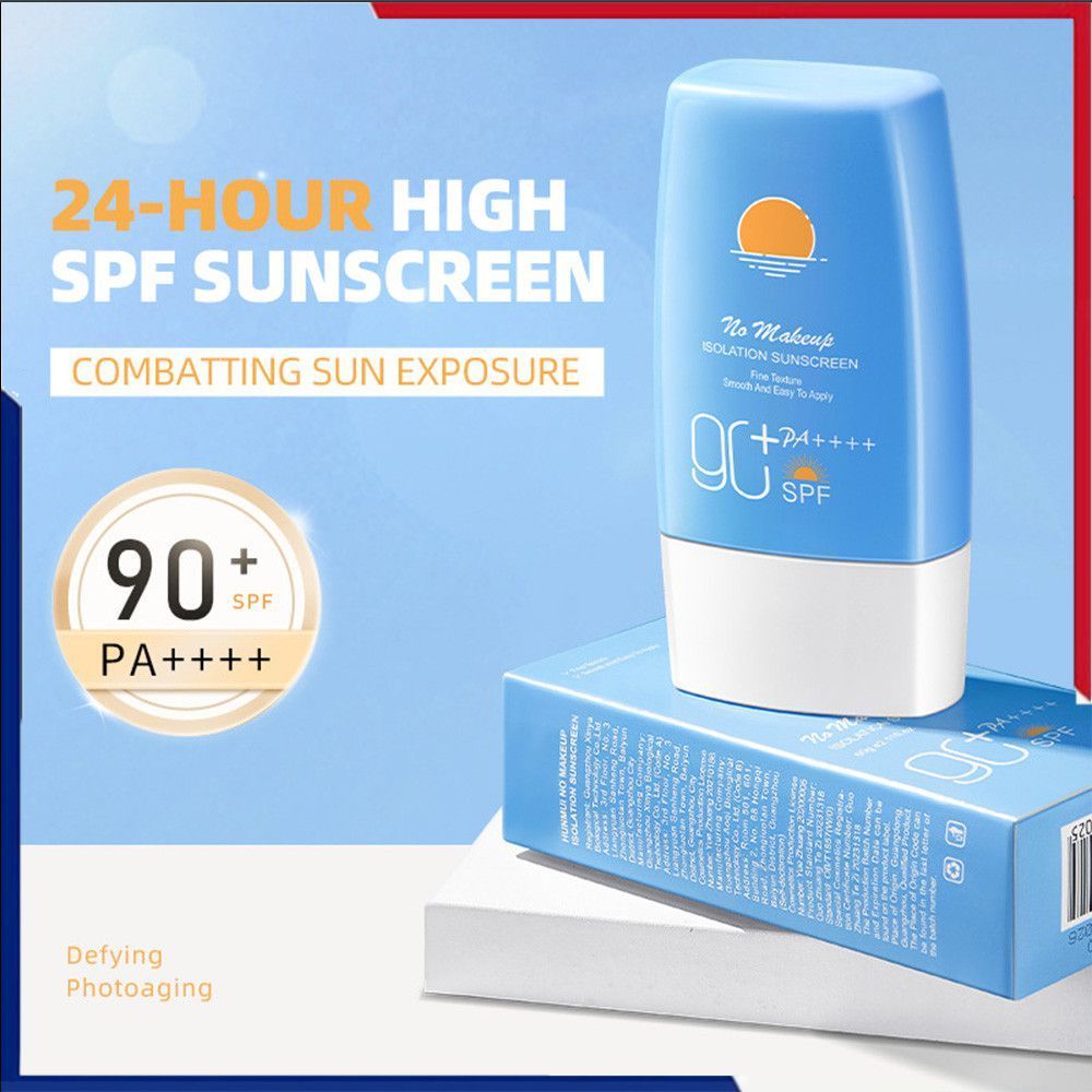 ครีมกันแดด SPF50 ขนาด 60 มล. ป้องกันรังสียูวี ช่วยให้ผิวขาวกระจ่างใส ชุ่มชื้น สดชื่น บำรุงผิวหน้า 🎇