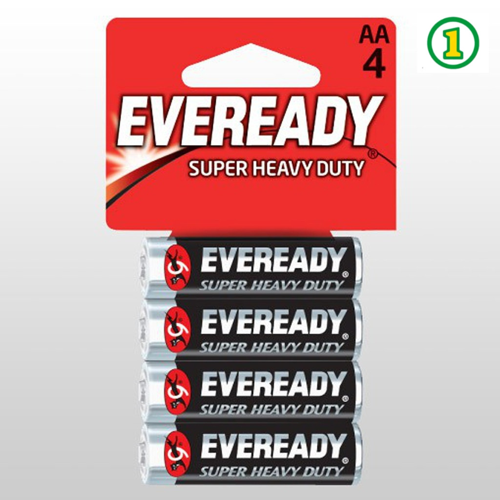 ถ่านก้อน ถ่านไฟฉาย เอเวอเรดี้ ขนาด AA/AAA/D กำลังไฟ 1.5 โวลต์ Eveready Super Heavy Duty