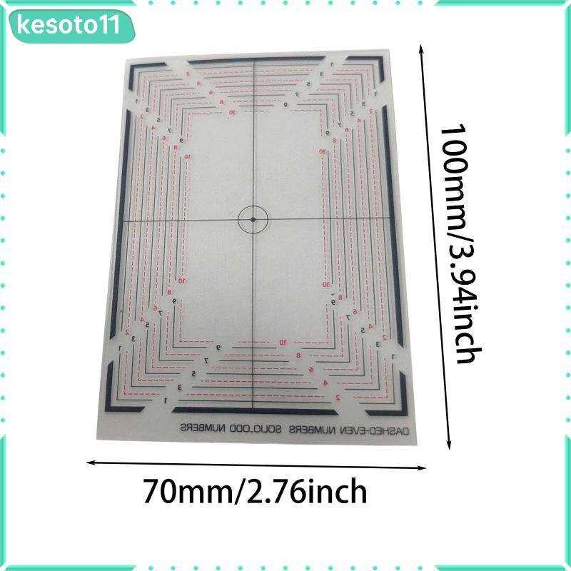 [kesoto11] PSA Card Grading Centering Tool การ์ดการค้า Grading Plate การ์ดเทรดดิ้งเครื่องมือวัด Professional วัสดุ PET ทนทานแบบพกพาใช้งานง่าย Su