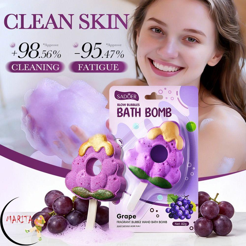 MARITA Bath Bombs, ธีมผลไม้เปลี่ยนสีเด็ก Bath Bombs, Soothing Bath Anti Dry Skin Colourful Bubble Ba
