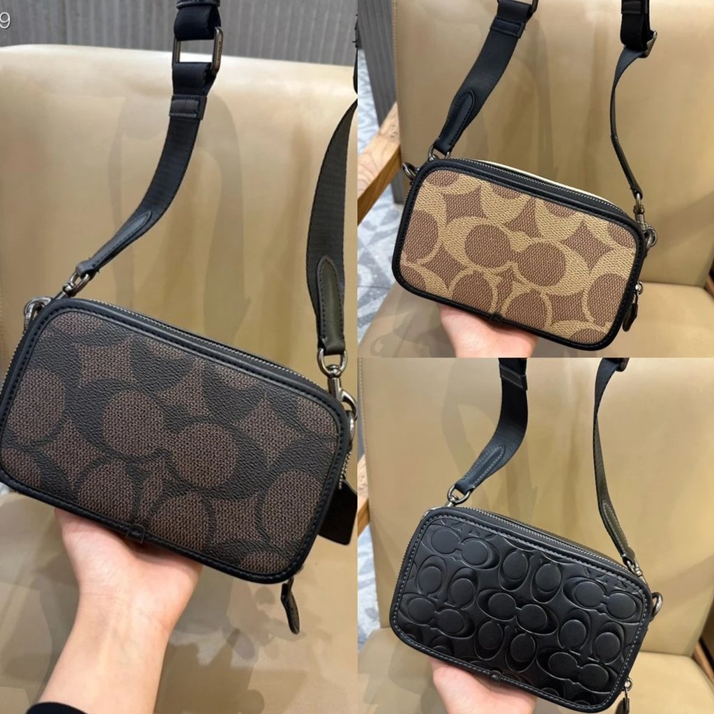 New Coach Mens Bag CAB80 นูน CY888 Mens Presbyopic Coach Mens Bag All-Match กระเป๋าสะพายเล็ก Messeng
