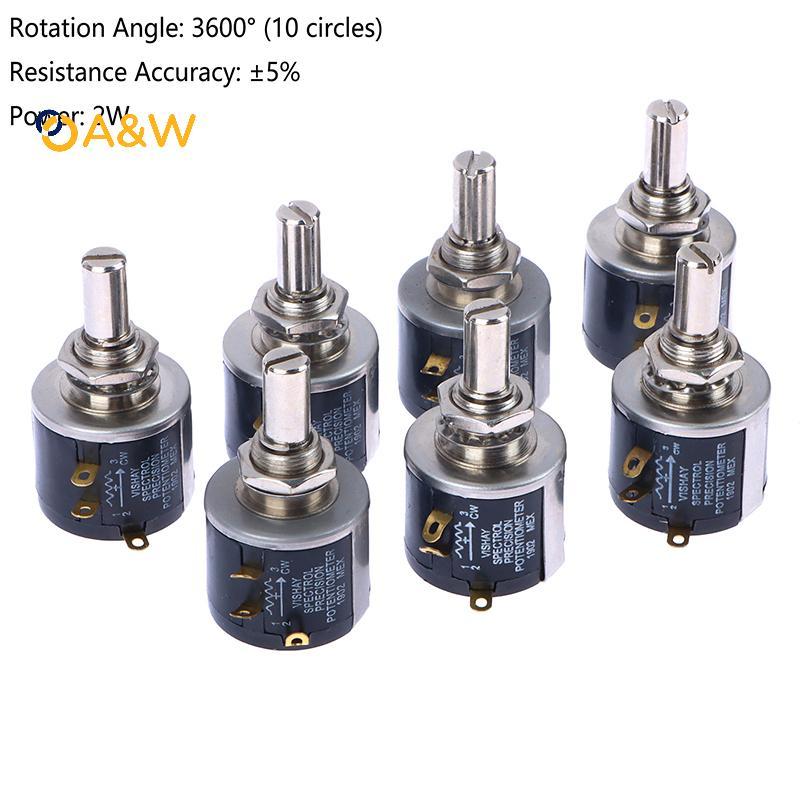 A & W 1 PC 534-1 Spectorl Precision Coil Wire Wound Potentiometer 534 2w 100R 200R 500R 1K 2K 5K 10K