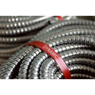 ท่ออ่อนเหล็ก DYNAMIC ราคาต่อ 1 เมตร ความยาวตามที่ต้องการ หนา 0.2มิล FLEXIBLE METAL CONDUIT ท่อร้อยสายไฟ ท่อเฟล็ก