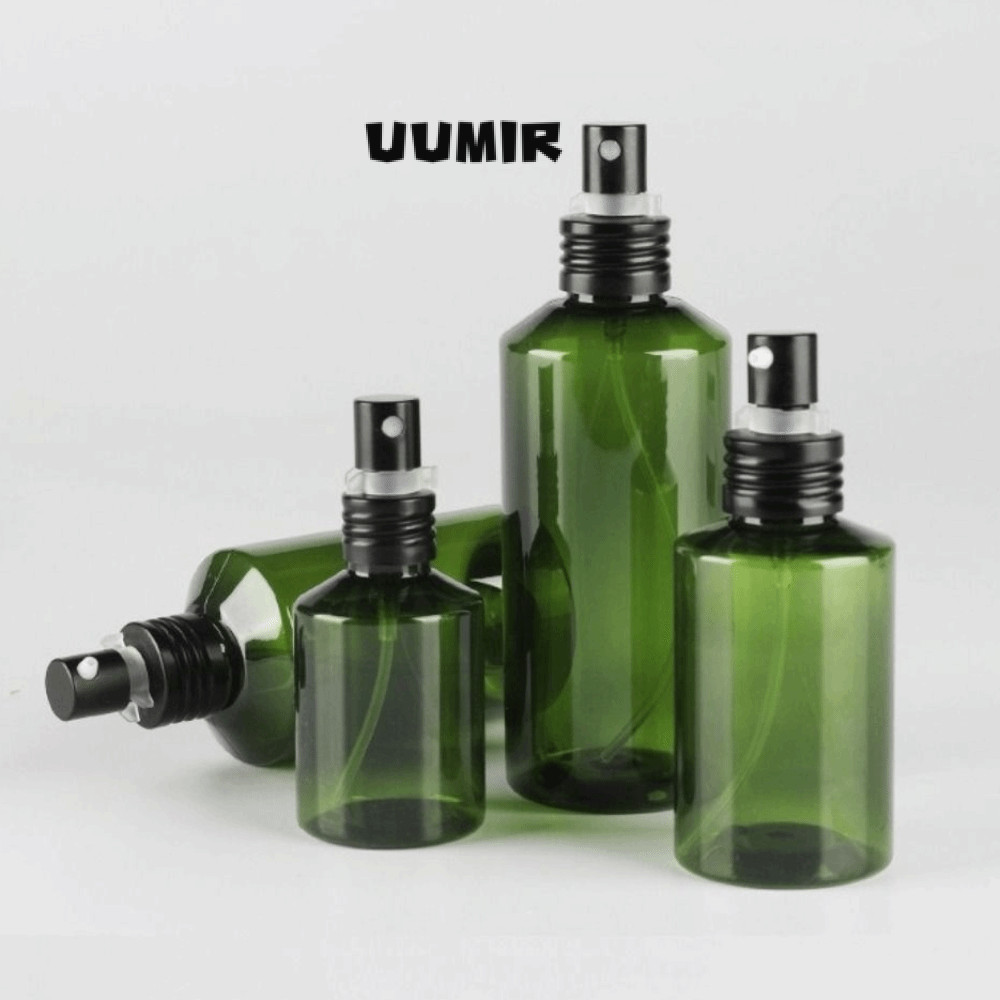 UUMIR ขวดสเปรย์,รีฟิล 50/100/150/200ml ขวดสเปรย์เปล่า,ภาชนะเครื่องสําอางป้องกันการรั่ว PET แบบพกพาสําหรับการเดินทางและการเดินทางเพื่อธุรกิจ