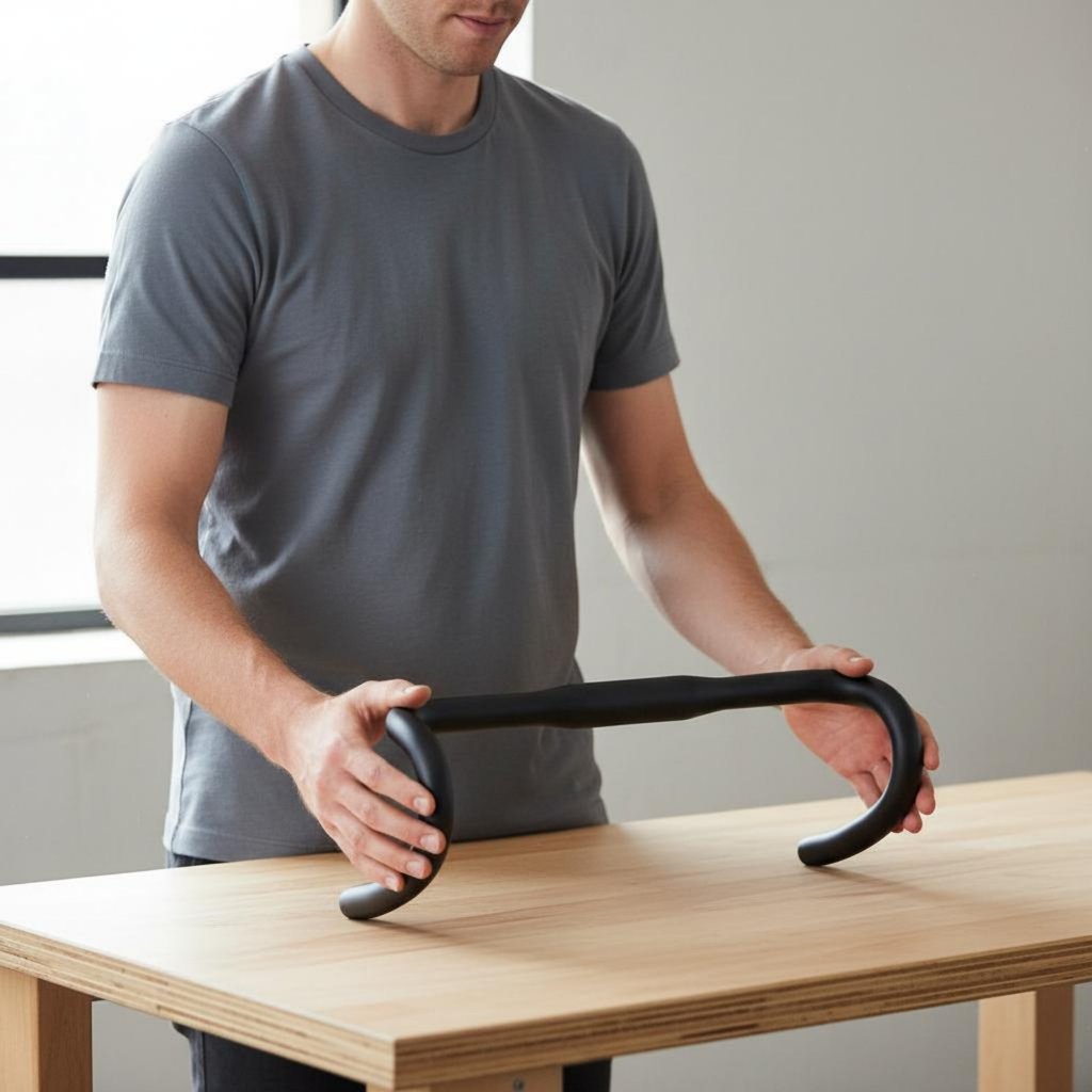 35 องศา Flare Drop Bar สบาย Ergonomics Gravel Drop Handlebar Ergonomic Grip สําหรับ Cyclists