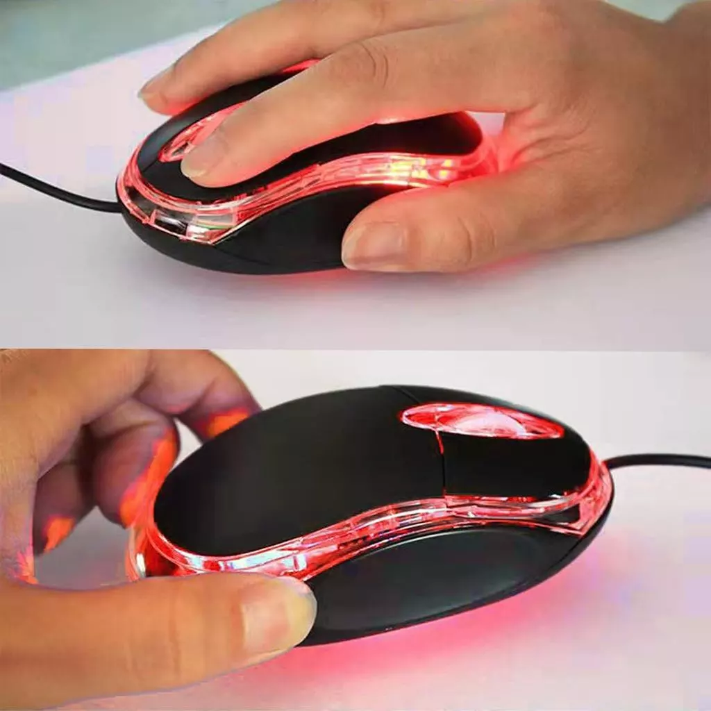 เมาส์ออปติคอลมินิ กุ้ยเหิง แพ็คคู่ USB สำหรับคอมพิวเตอร์และแล็ปท็อป thumbnail 8