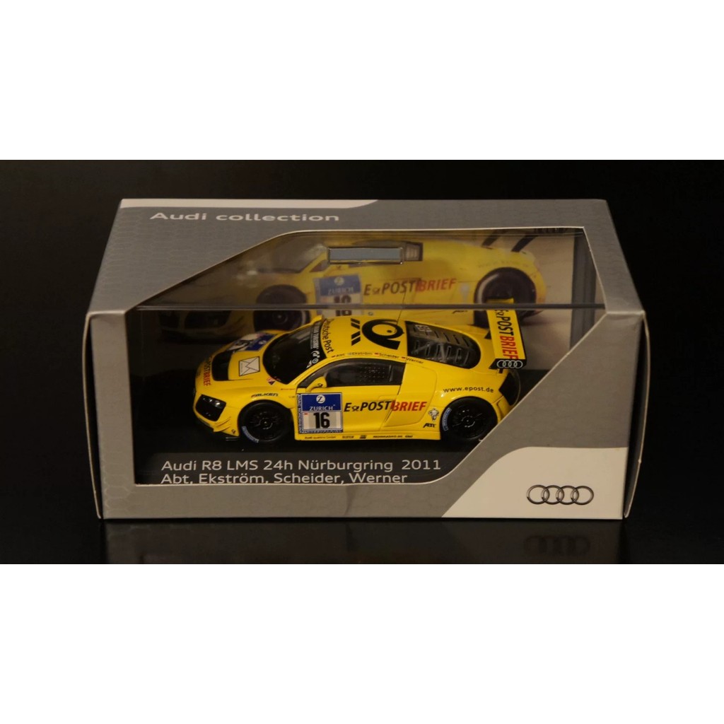 [สต๊อกพร้อม ติดต่อหากคุณมีคําถามใดๆ] 1: 43 Audi R8 LMS
