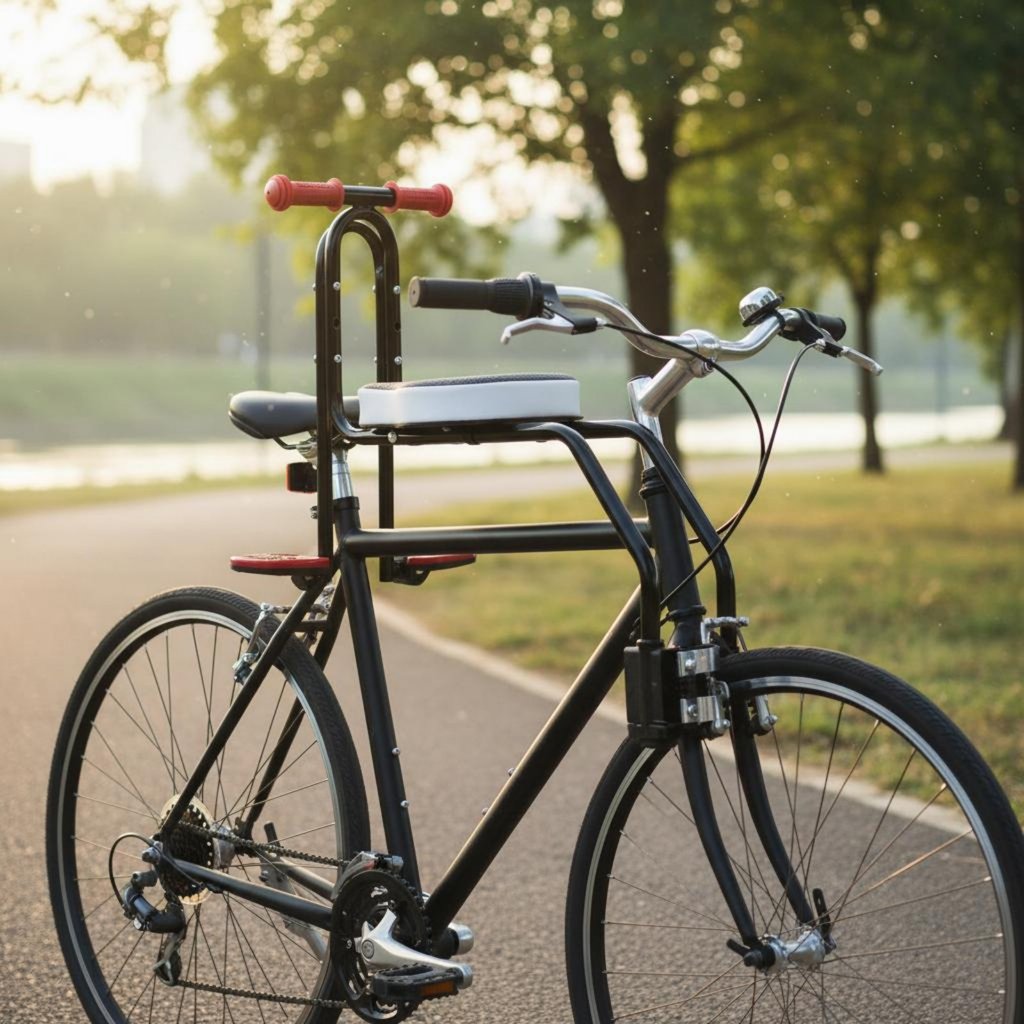 Safe Guard Rail Cycle Front Child Seat Quick Release Mount Front Child Bike Seat